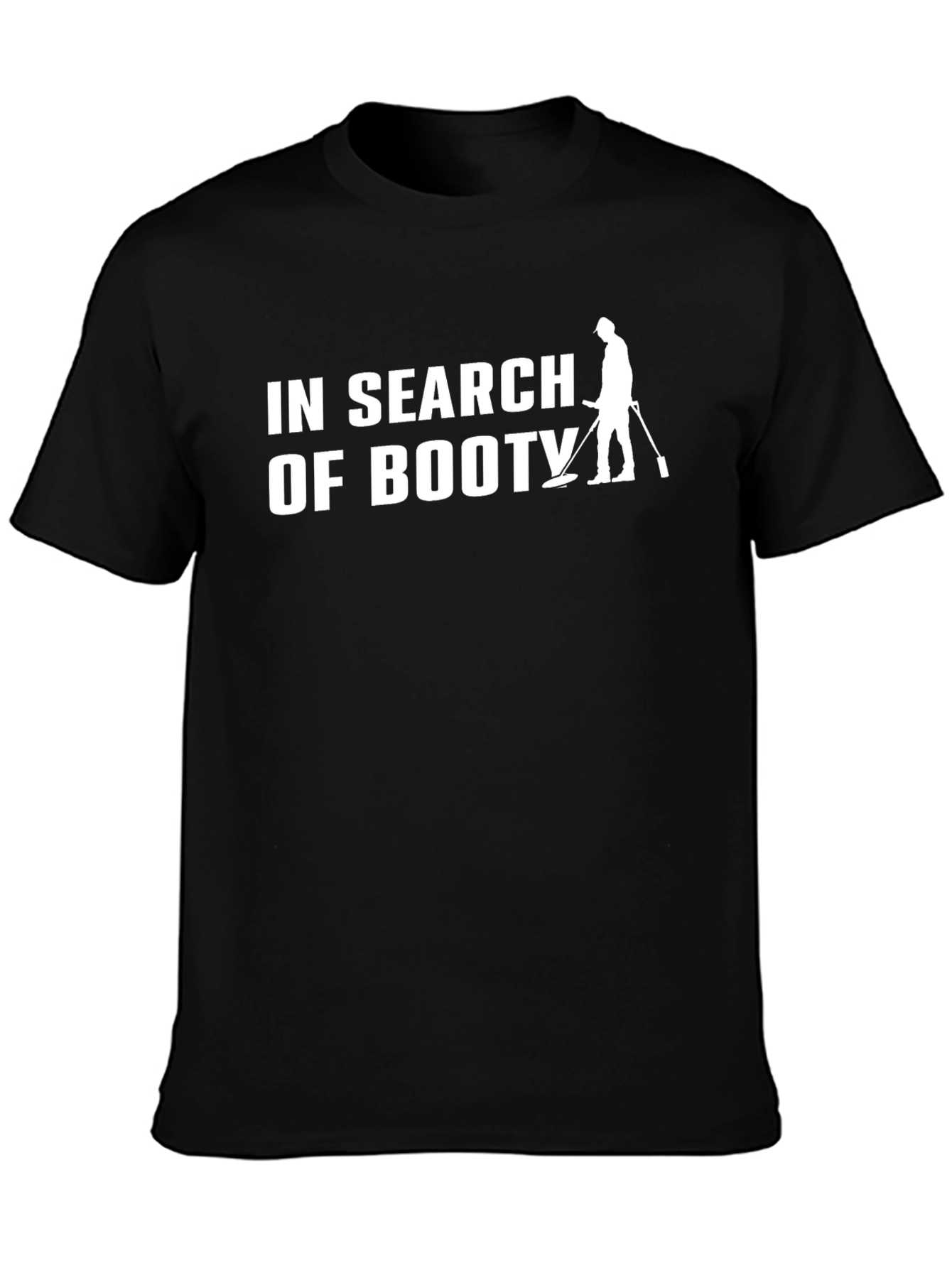 In Search of Booty Black Graphic Tee