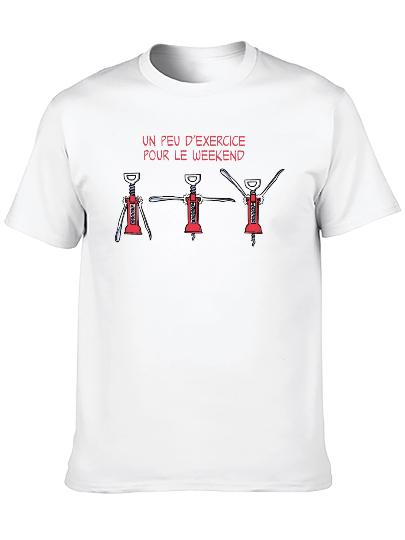 Funny Wine Exercise T-Shirt - Weekend Edition