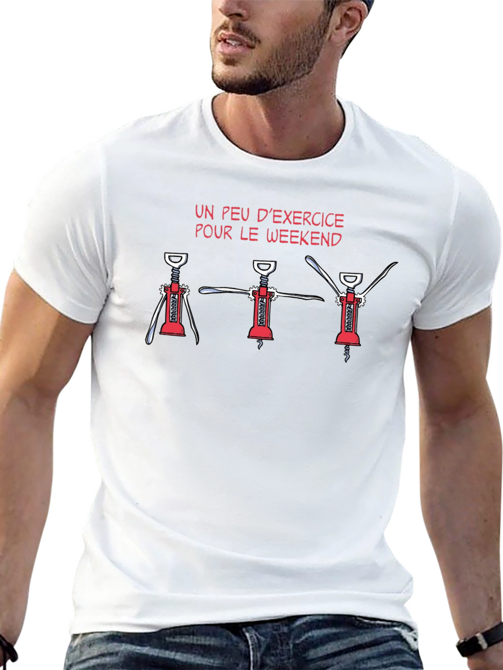Funny Wine Exercise T-Shirt - Weekend Edition