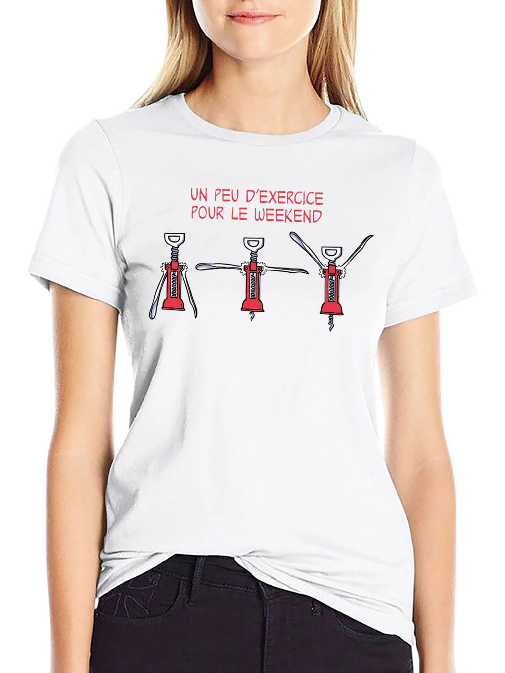 Funny Wine Exercise T-Shirt - Weekend Edition