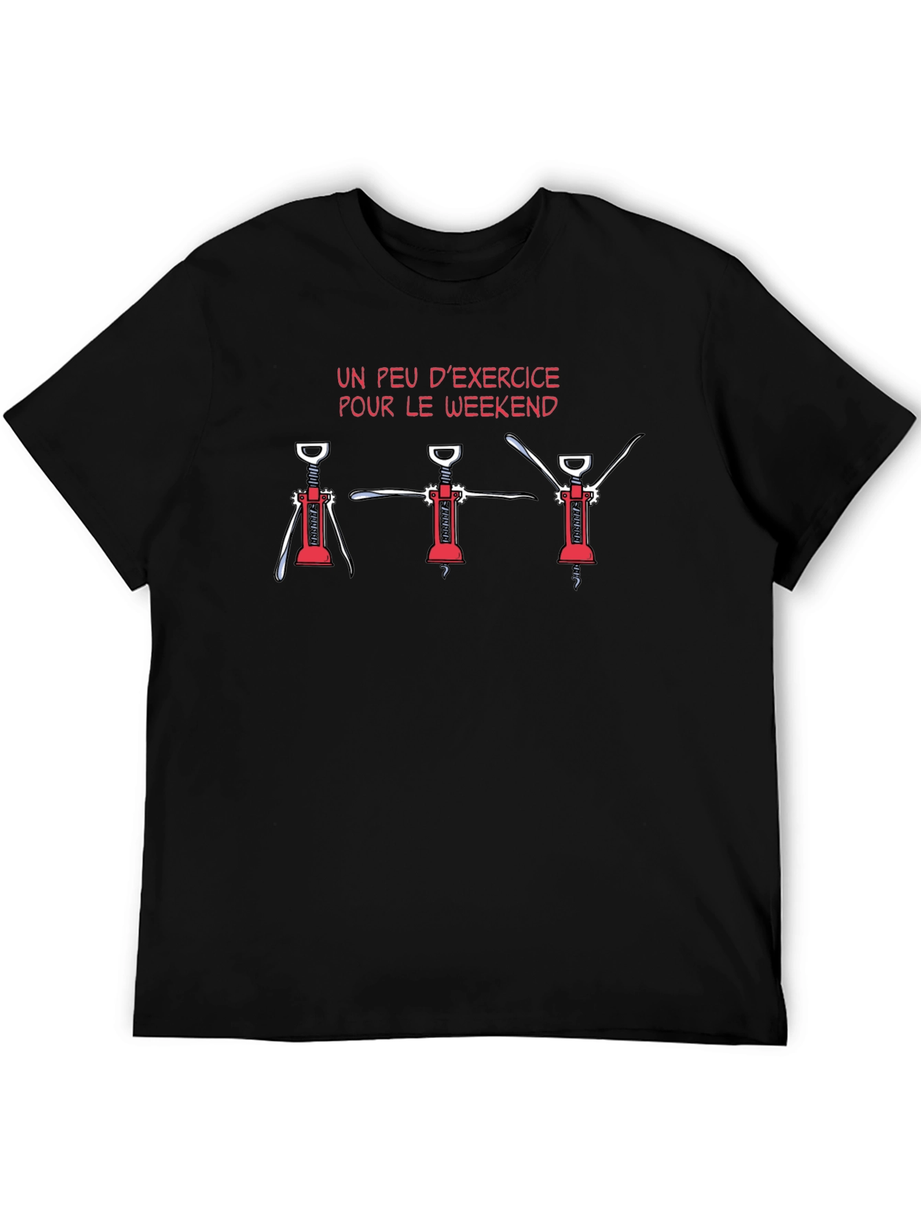 Funny Wine Exercise T-Shirt - Weekend Edition