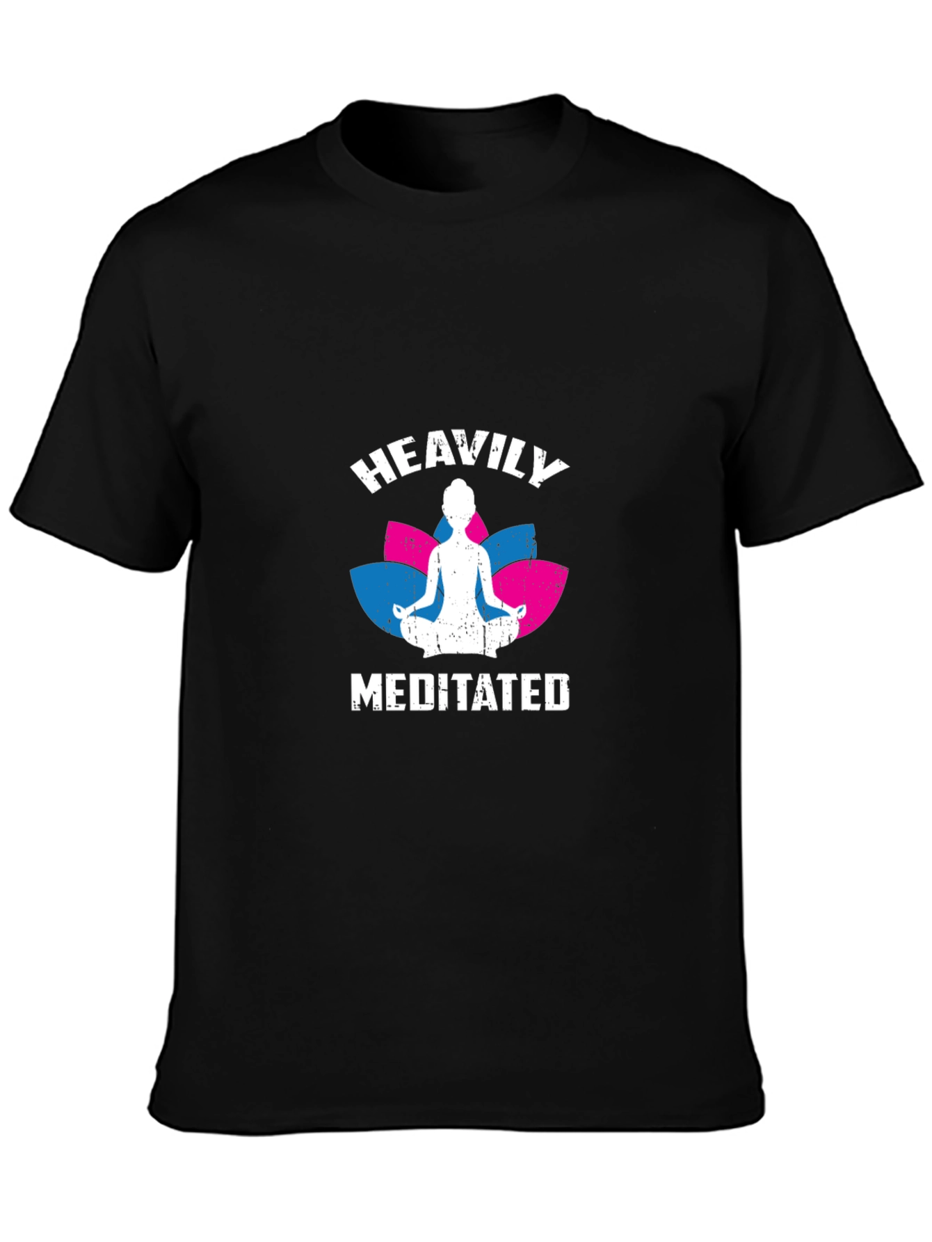 Heavily Meditated Graphic T-Shirt - Yoga Lover Tee