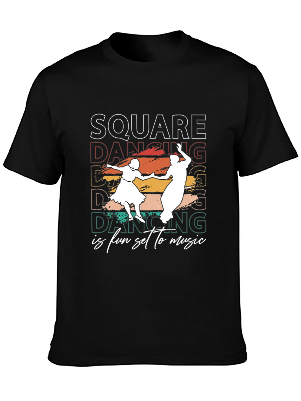 Square Dancing T-Shirt - Fun Set to Music Design