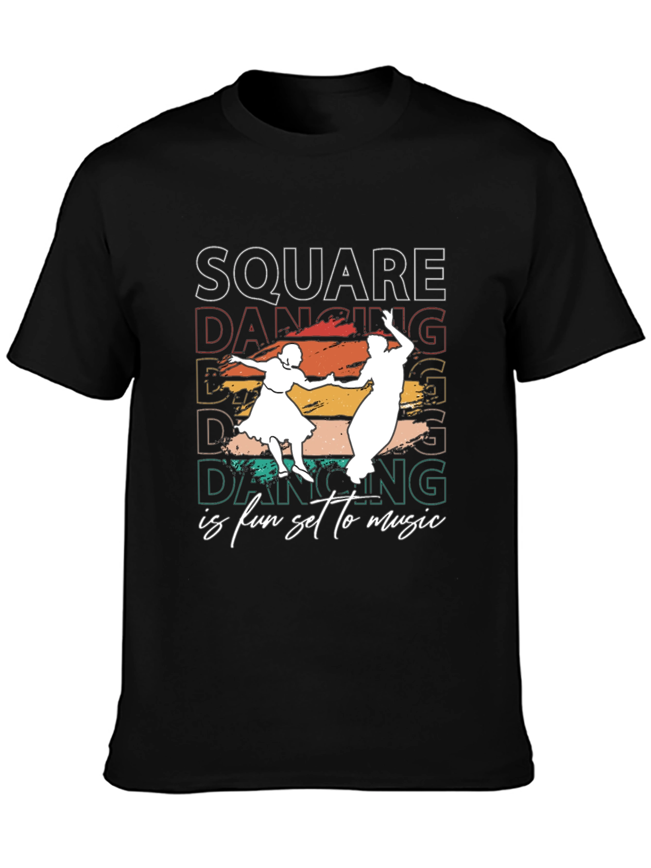 Square Dancing T-Shirt - Fun Set to Music Design