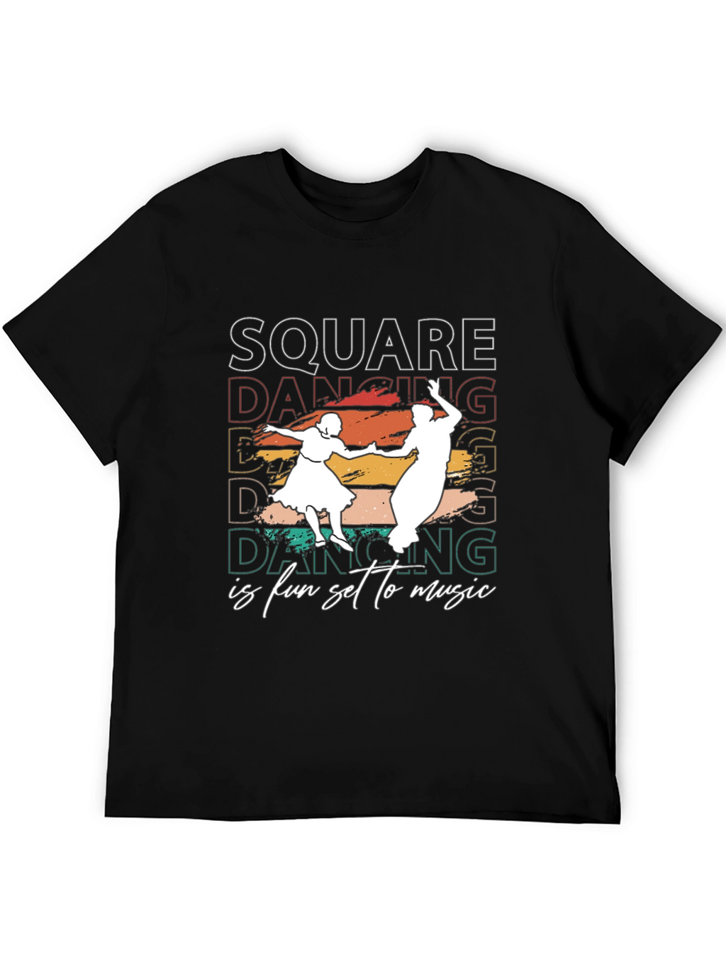Square Dancing T-Shirt - Fun Set to Music Design