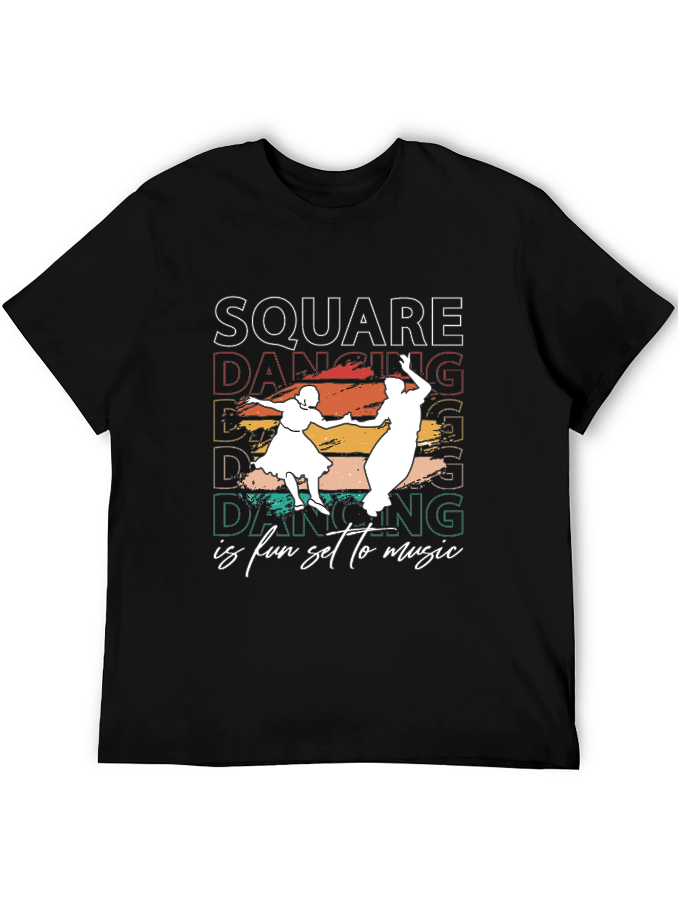 Square Dancing T-Shirt - Fun Set to Music Design