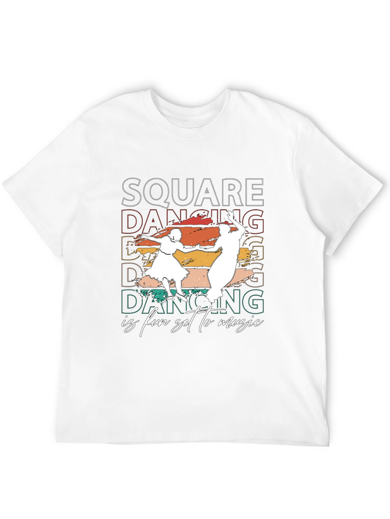 Square Dancing T-Shirt - Fun Set to Music Design