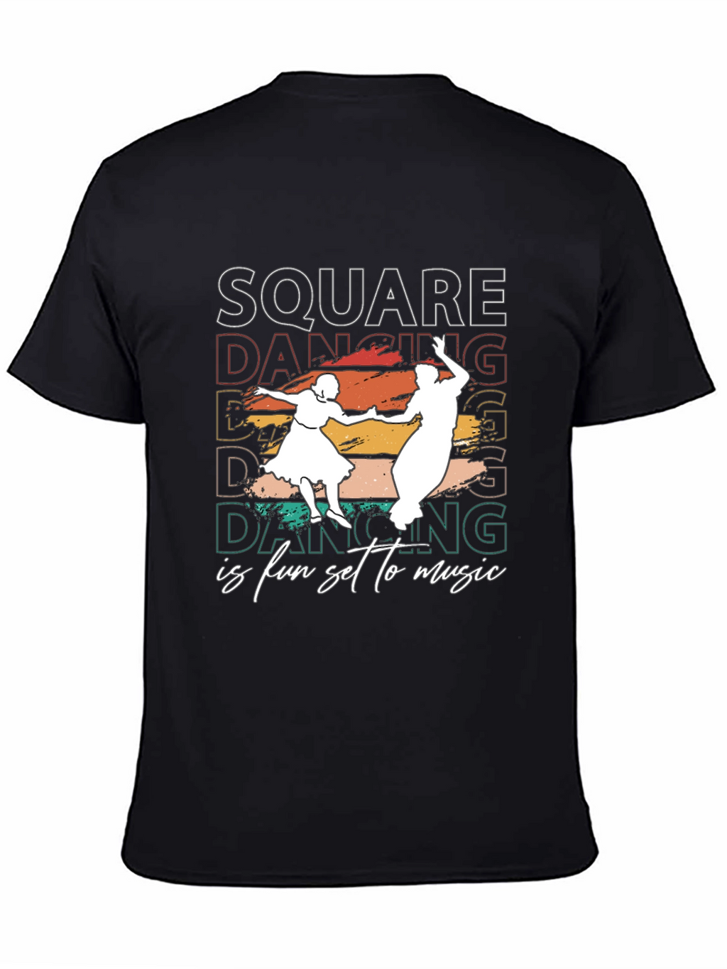 Square Dancing T-Shirt - Fun Set to Music Design