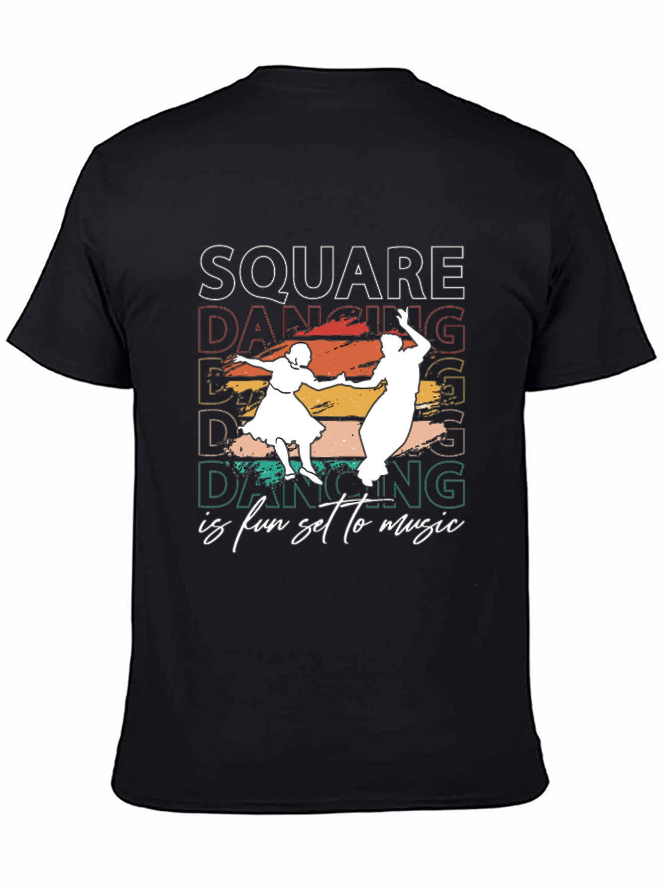 Square Dancing T-Shirt - Fun Set to Music Design