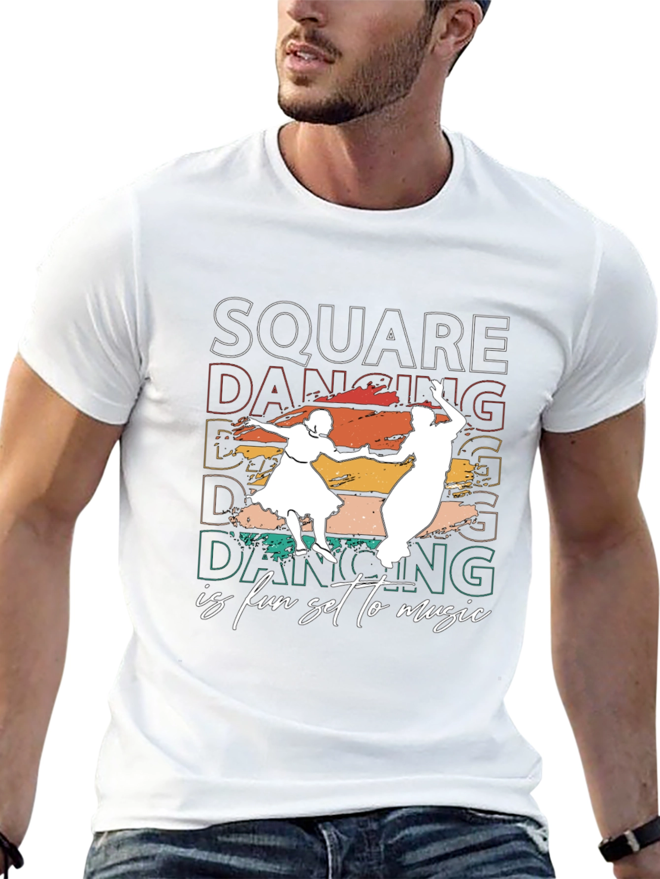 Square Dancing T-Shirt - Fun Set to Music Design