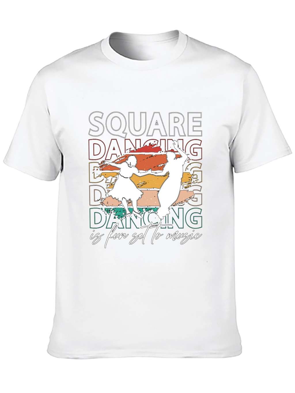 Square Dancing T-Shirt - Fun Set to Music Design