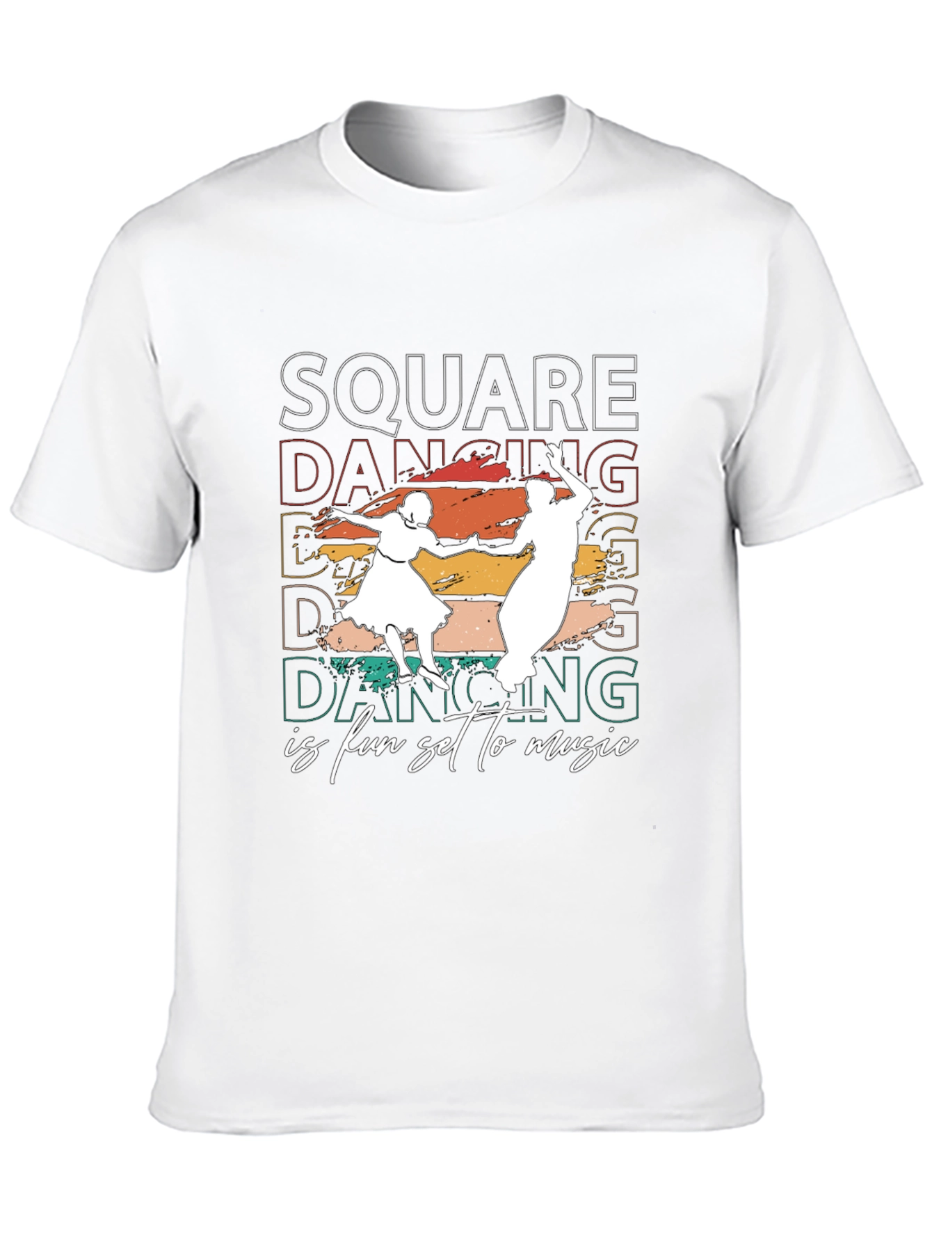 Square Dancing T-Shirt - Fun Set to Music Design