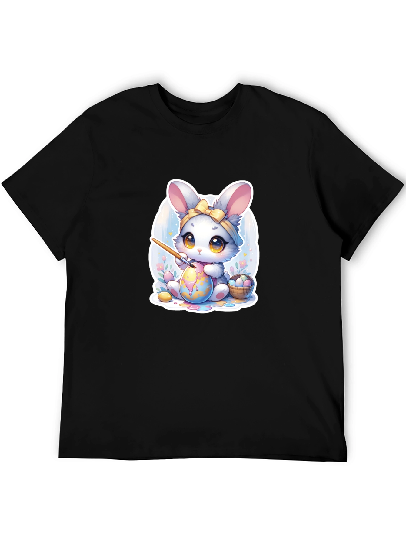 Cute Easter Bunny Painting Egg T-Shirt
