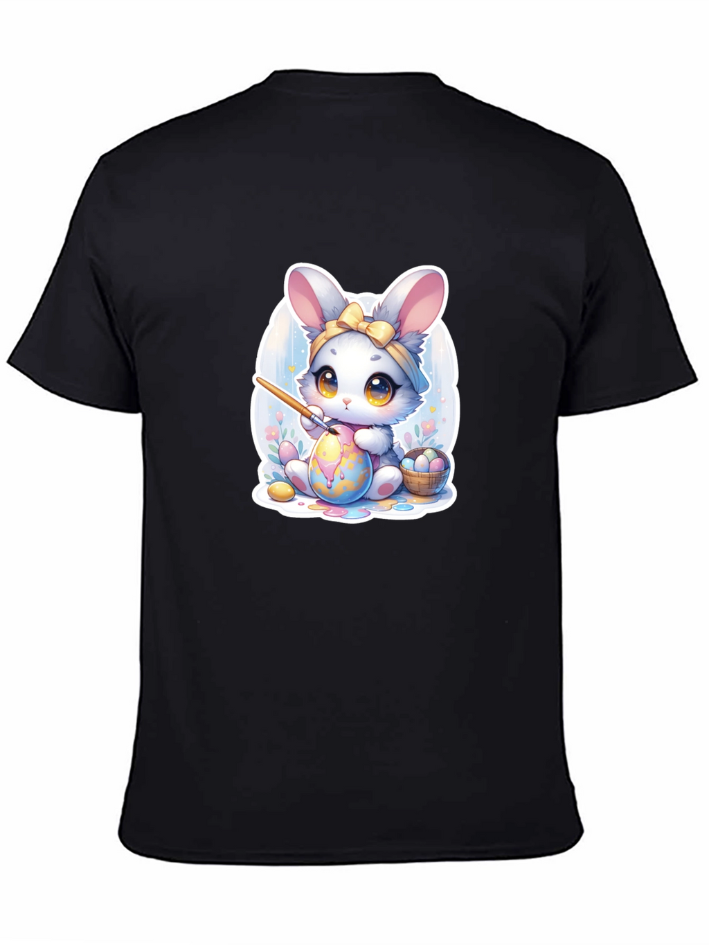 Cute Easter Bunny Painting Egg T-Shirt