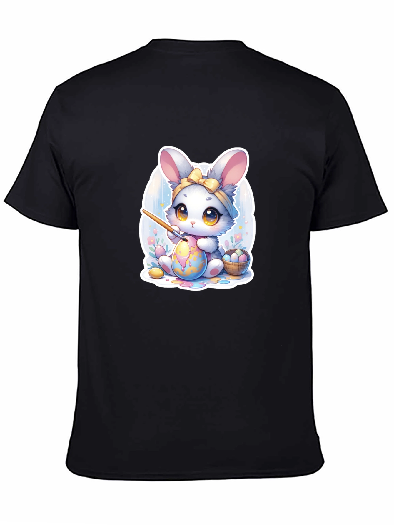 Cute Easter Bunny Painting Egg T-Shirt