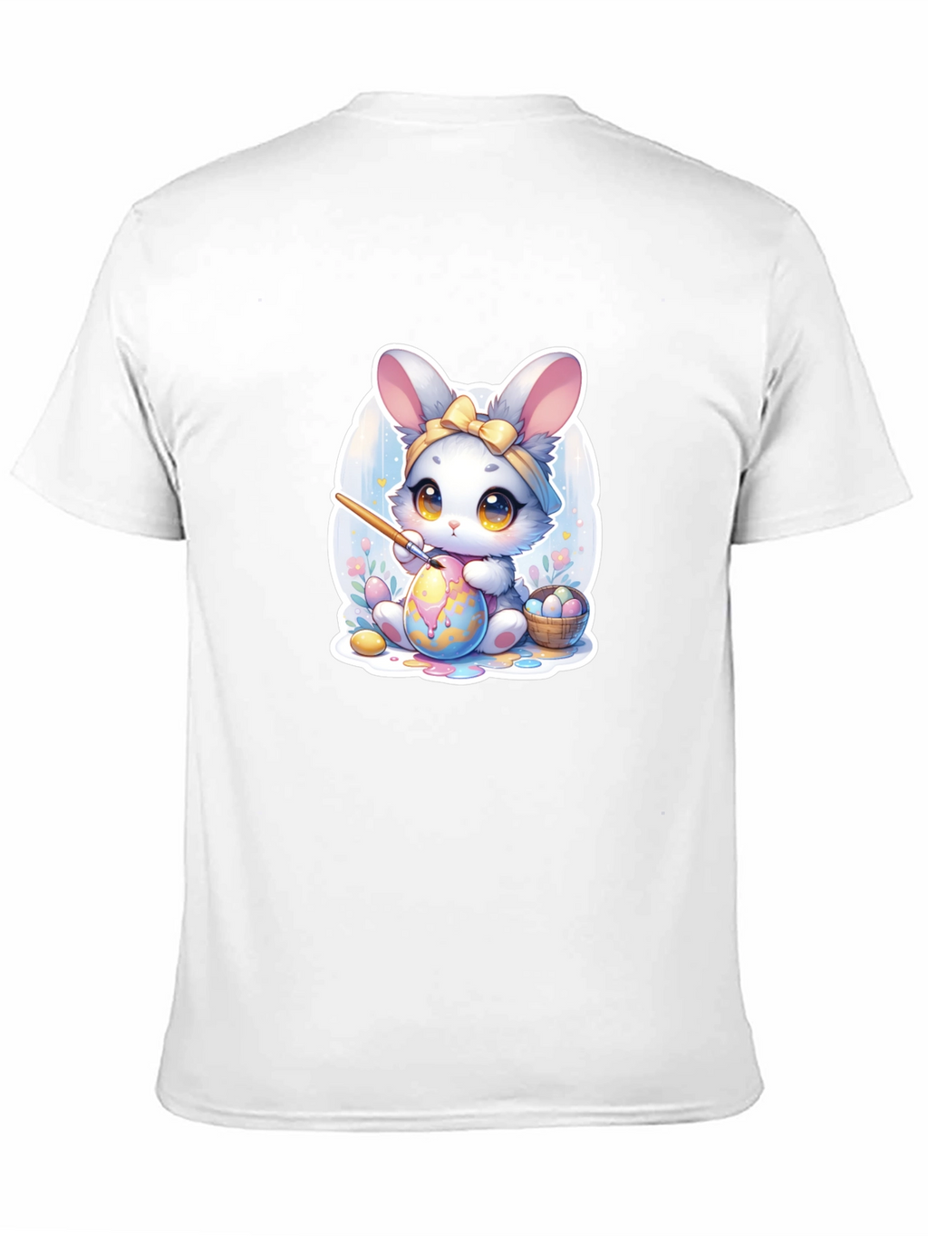 Cute Easter Bunny Painting Egg T-Shirt