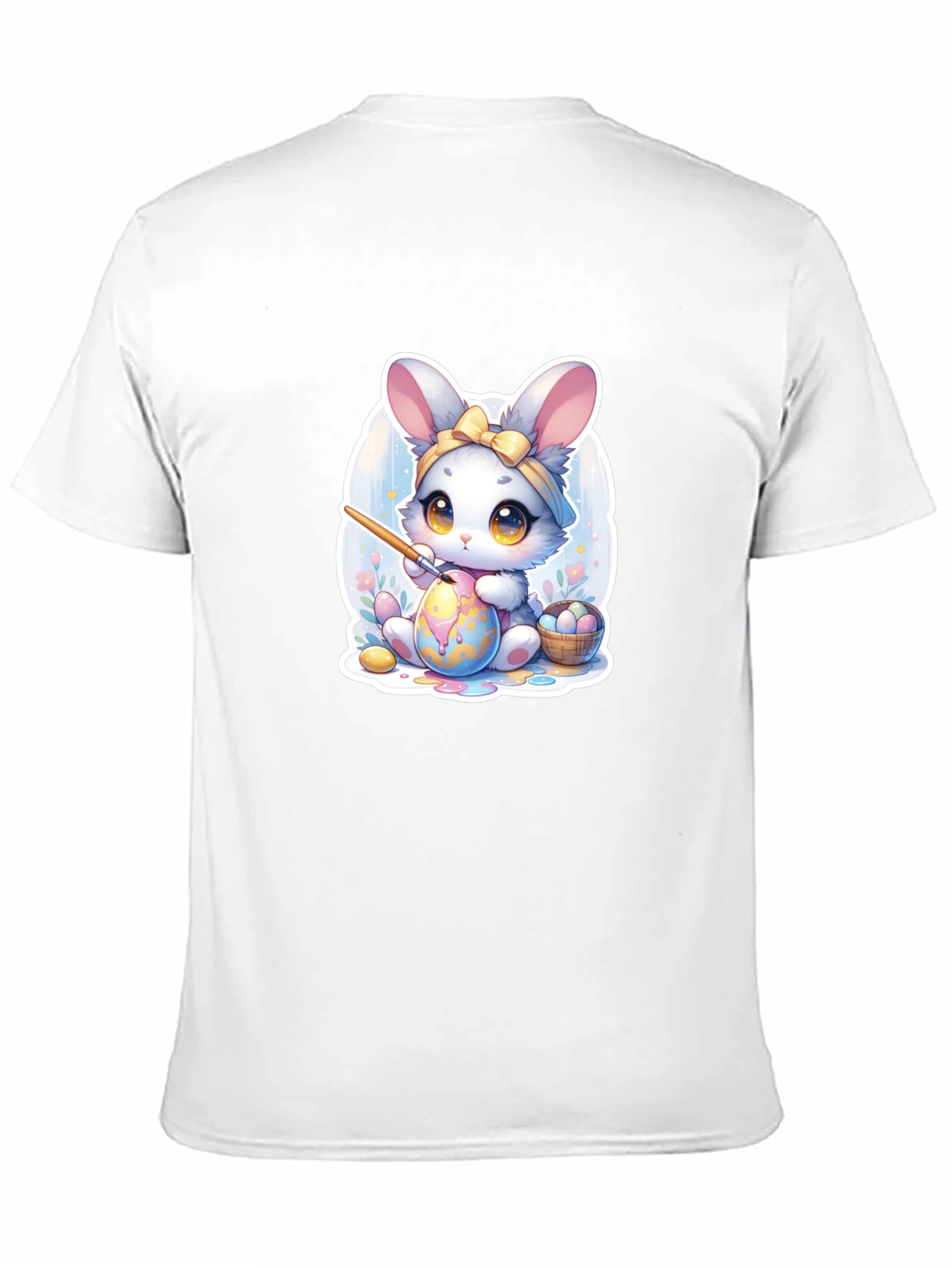 Cute Easter Bunny Painting Egg T-Shirt