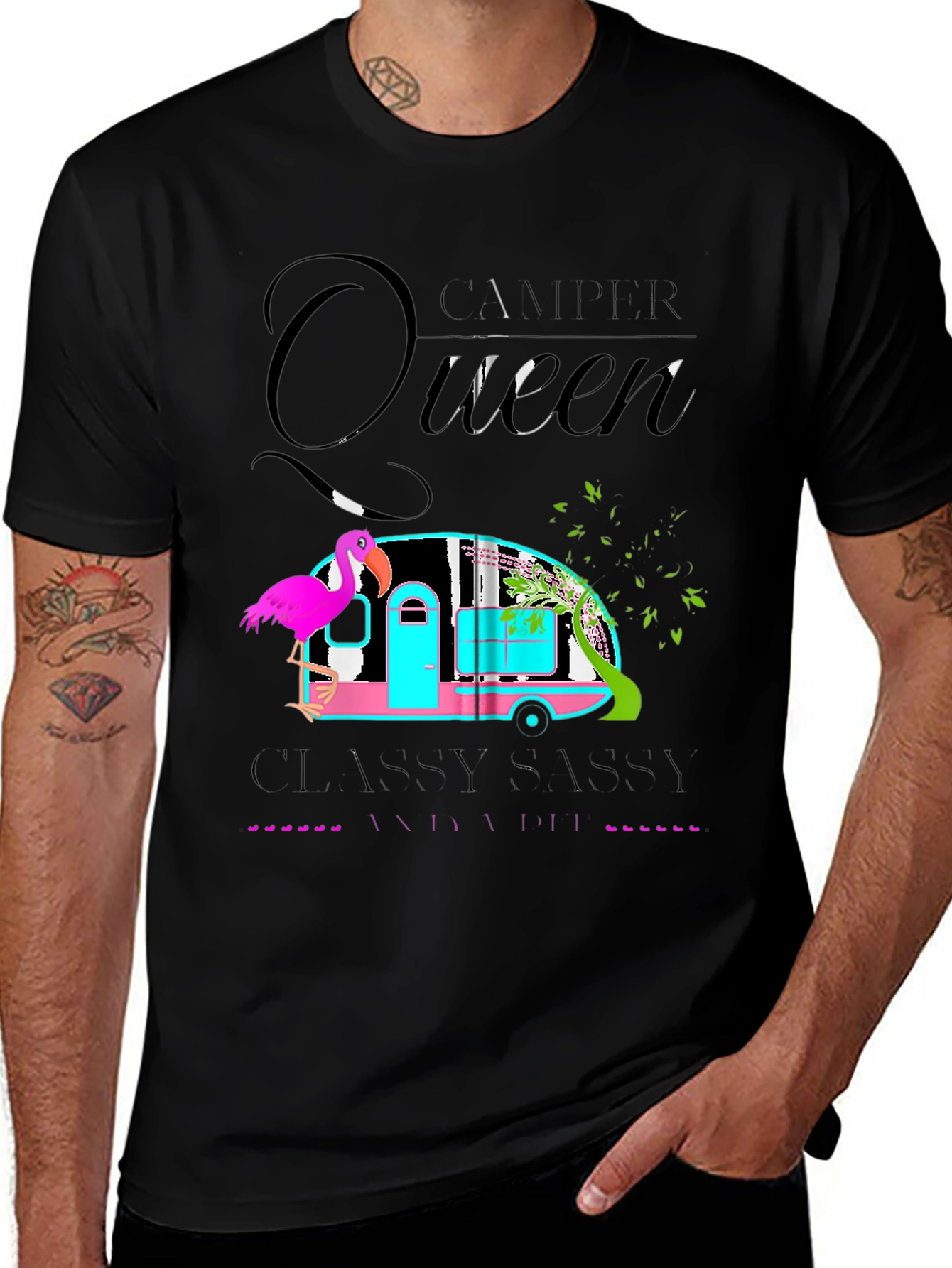 Camper Queen T-Shirt - Classy Sassy & A Bit Badassy
