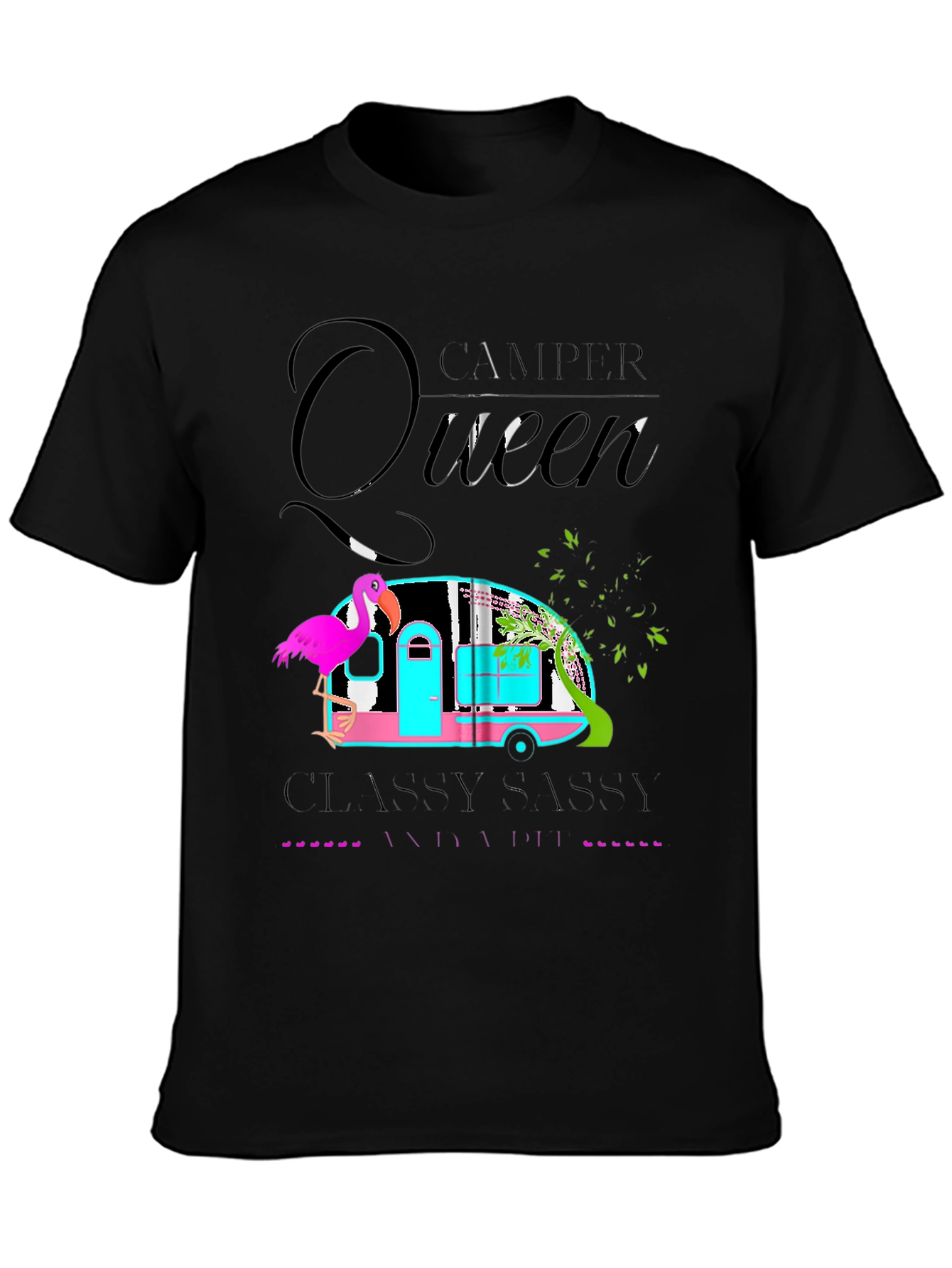 Camper Queen T-Shirt - Classy Sassy & A Bit Badassy