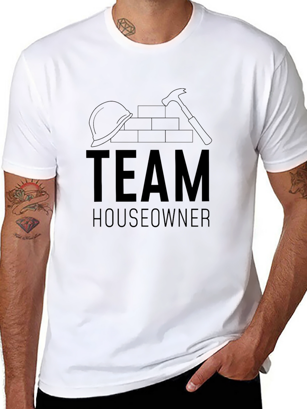Team Houseowner Black T-Shirt