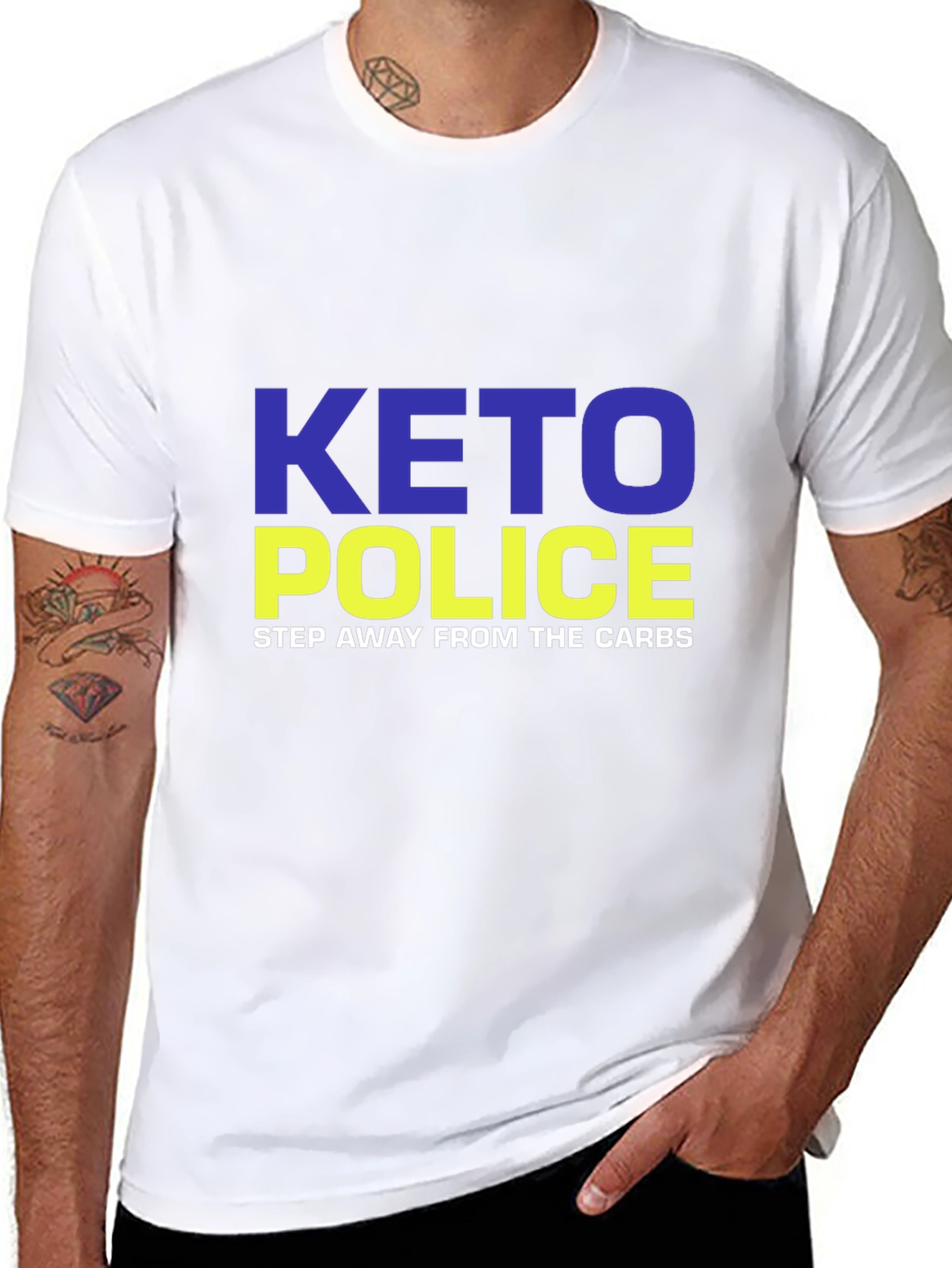 Keto Police T-Shirt - Step Away From Carbs