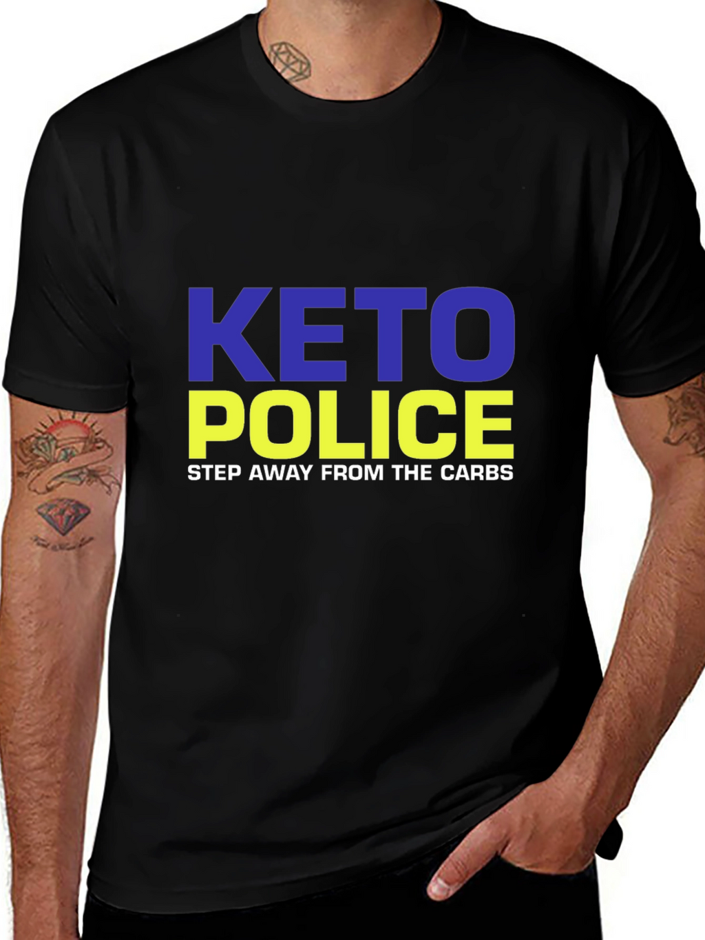 Keto Police T-Shirt - Step Away From Carbs