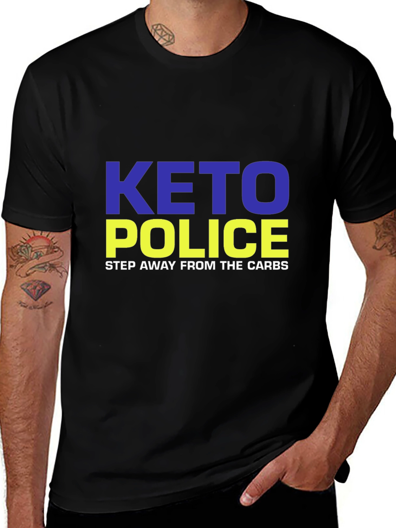 Keto Police T-Shirt - Step Away From Carbs