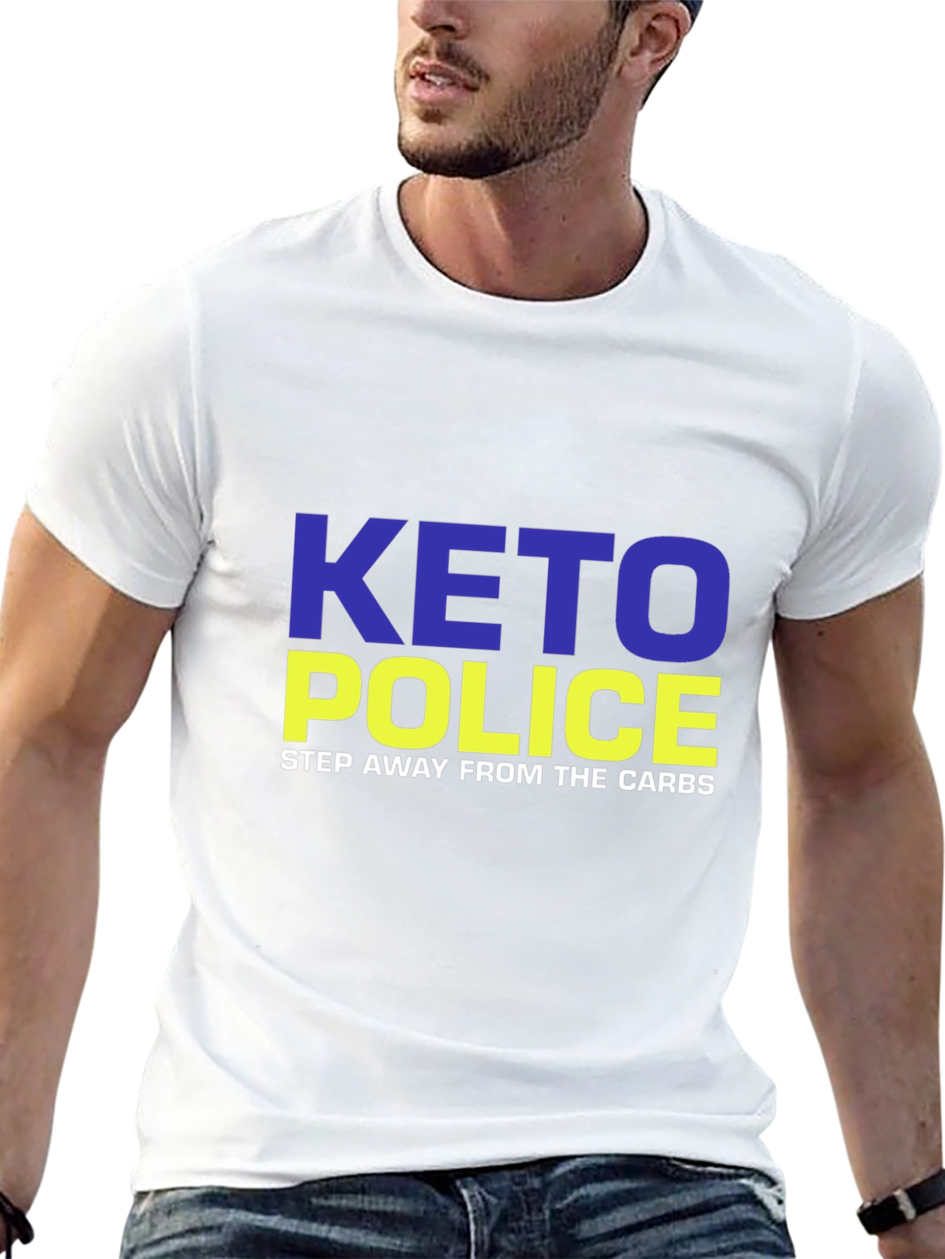 Keto Police T-Shirt - Step Away From Carbs