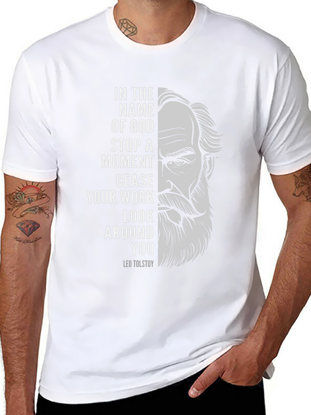 Leo Tolstoy Quote Graphic T-Shirt