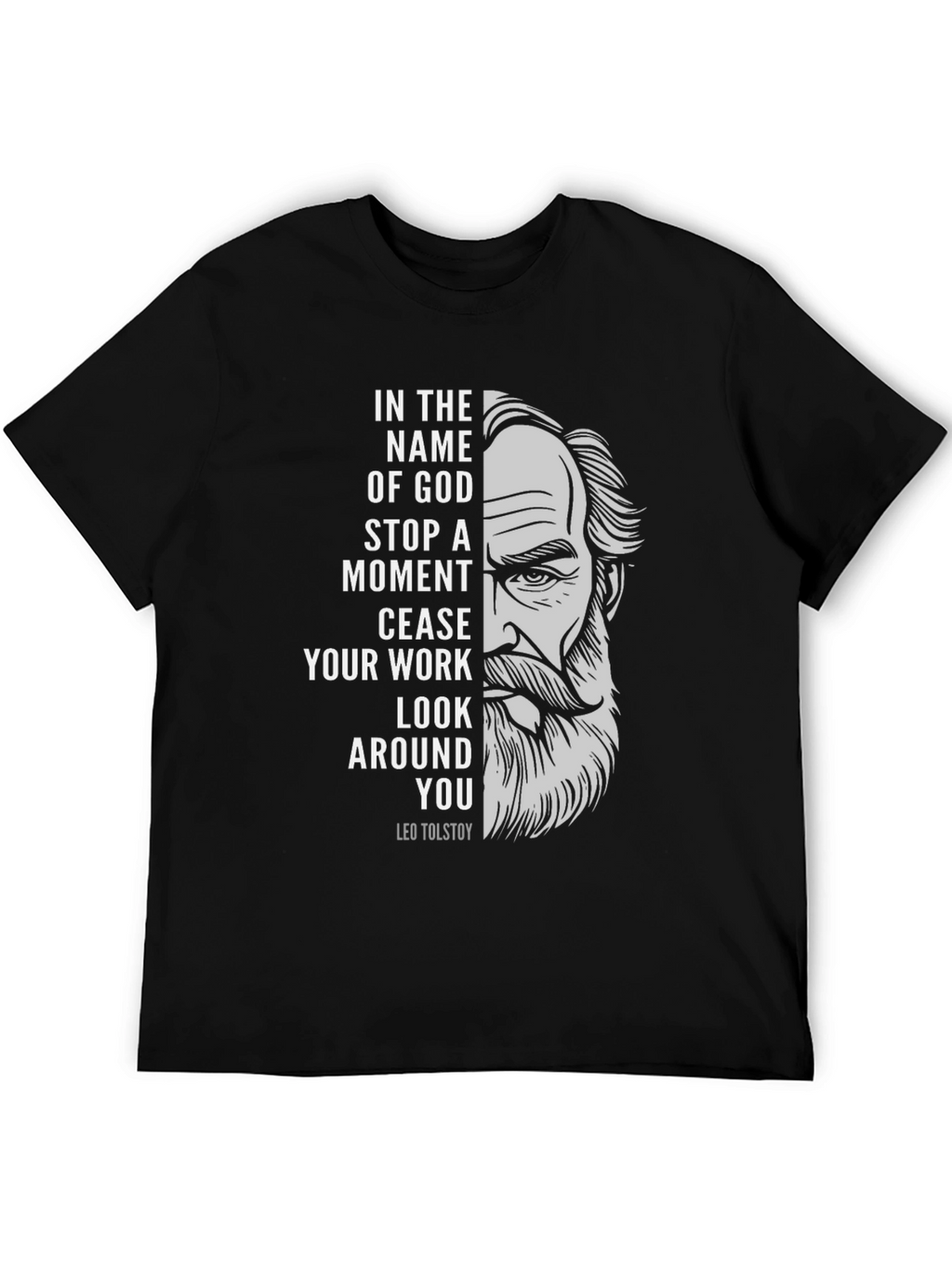 Leo Tolstoy Quote Graphic T-Shirt