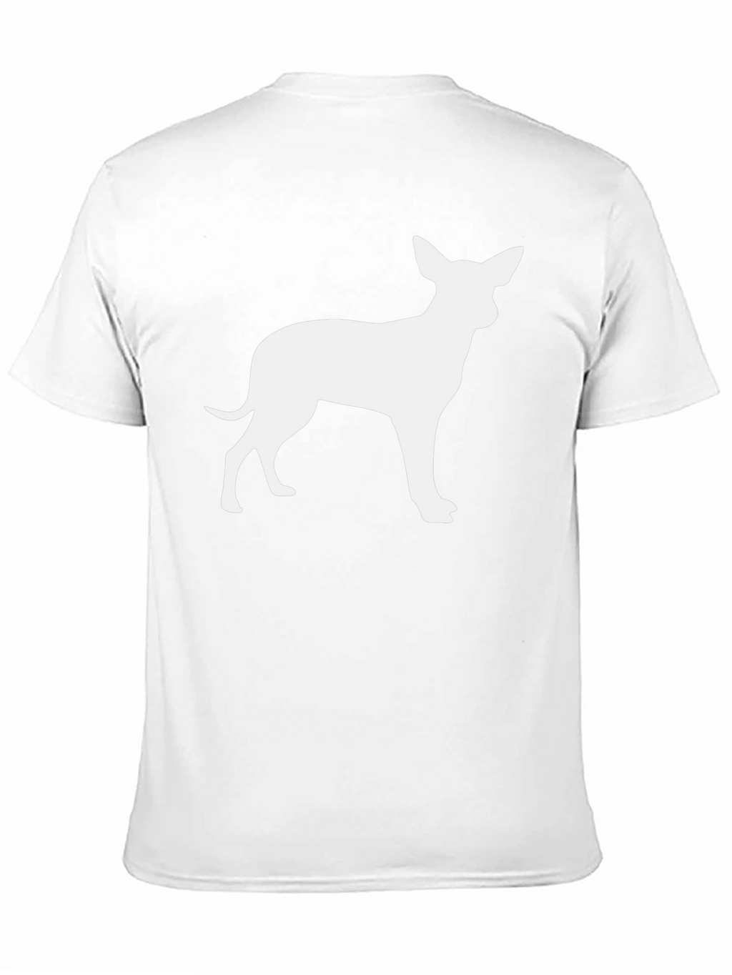 Chihuahua Silhouette Tee - Black Cotton Blend