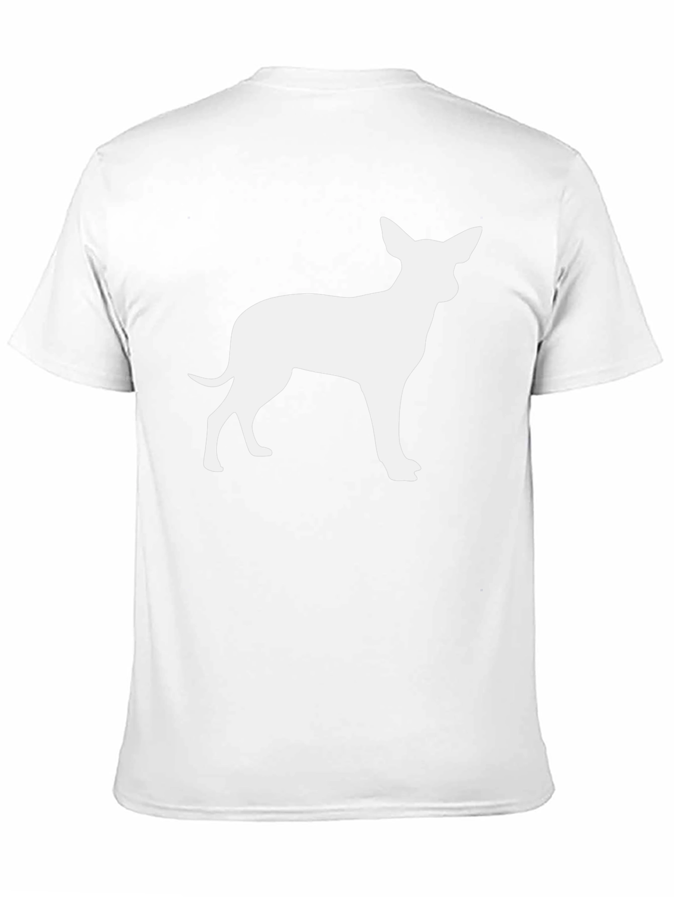 Chihuahua Silhouette Tee - Black Cotton Blend