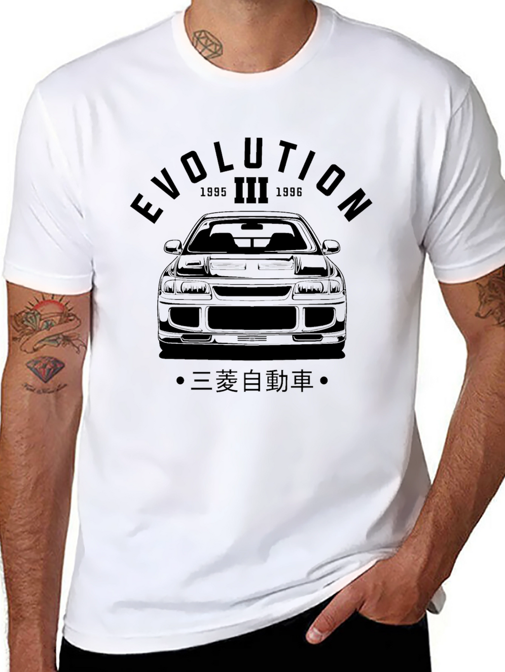 Evolution III Car Graphic Tee - Black