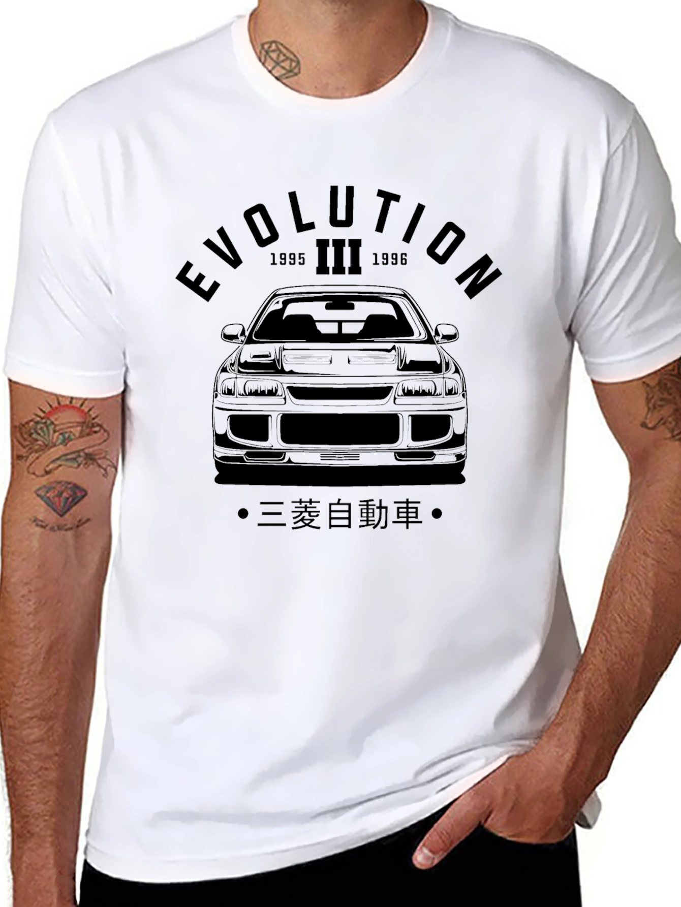 Evolution III Car Graphic Tee - Black