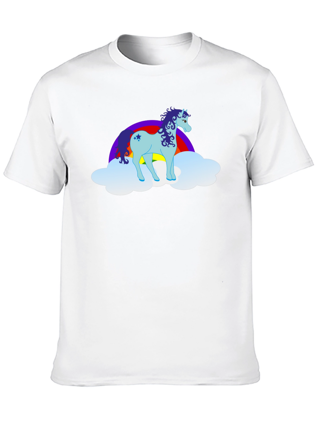 Unicorn Rainbow Cloud Graphic T-Shirt