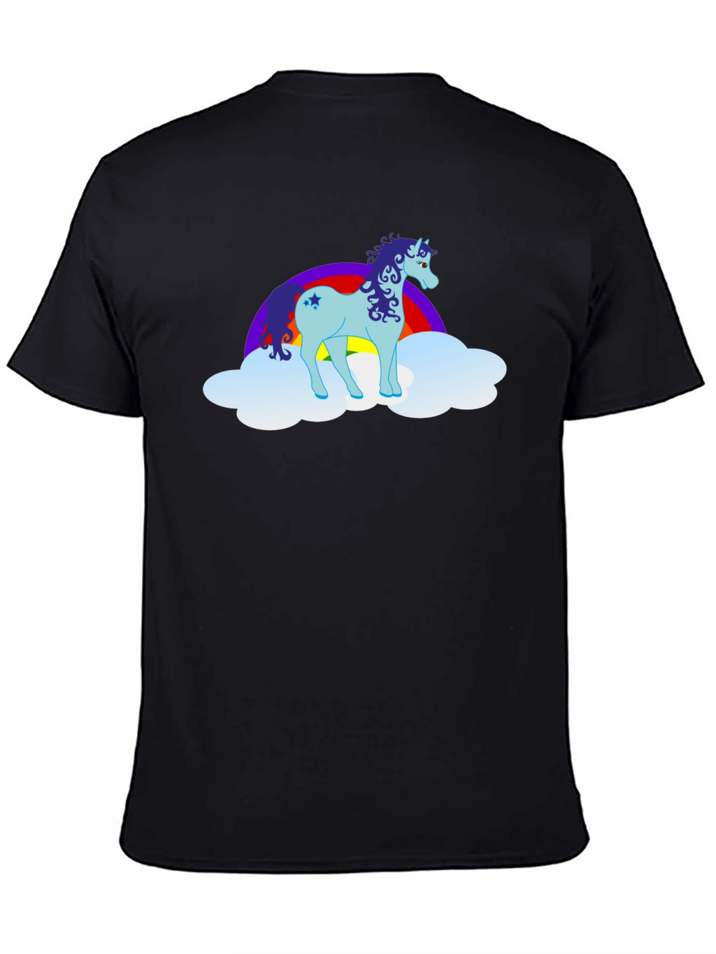 Unicorn Rainbow Cloud Graphic T-Shirt