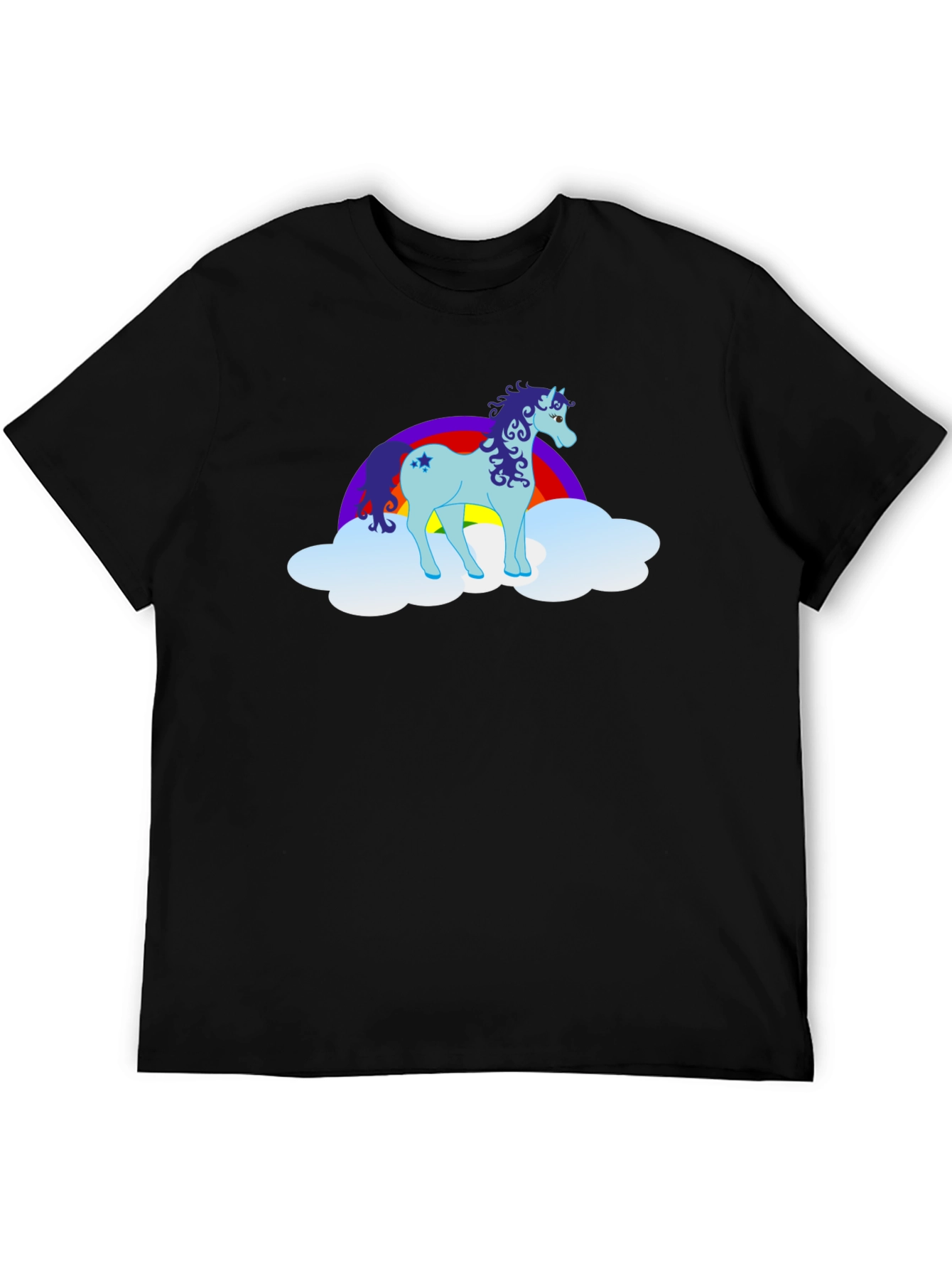 Unicorn Rainbow Cloud Graphic T-Shirt