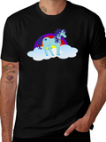 Unicorn Rainbow Cloud Graphic T-Shirt