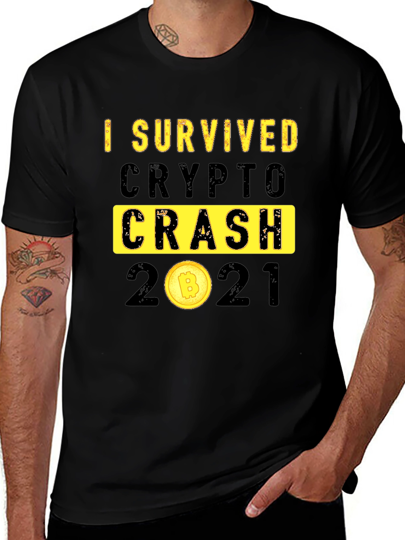 I Survived Crypto Crash 2021 Graphic T-Shirt