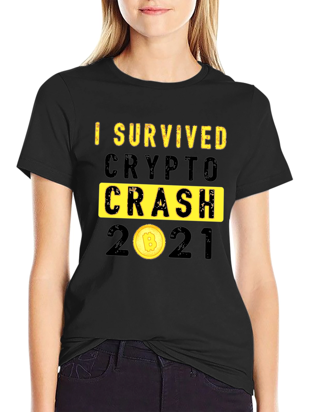 I Survived Crypto Crash 2021 Graphic T-Shirt