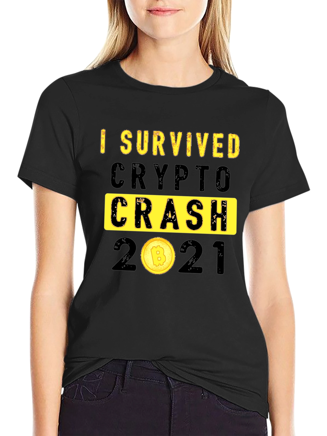 I Survived Crypto Crash 2021 Graphic T-Shirt