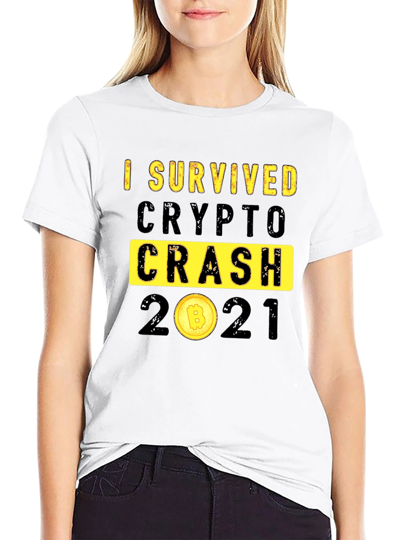 I Survived Crypto Crash 2021 Graphic T-Shirt