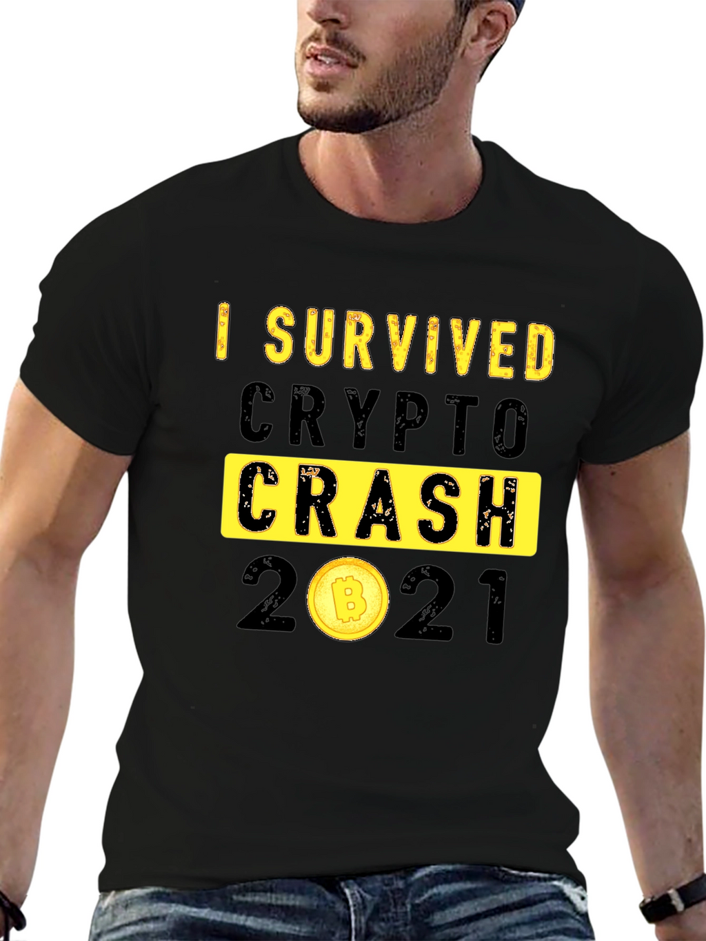 I Survived Crypto Crash 2021 Graphic T-Shirt