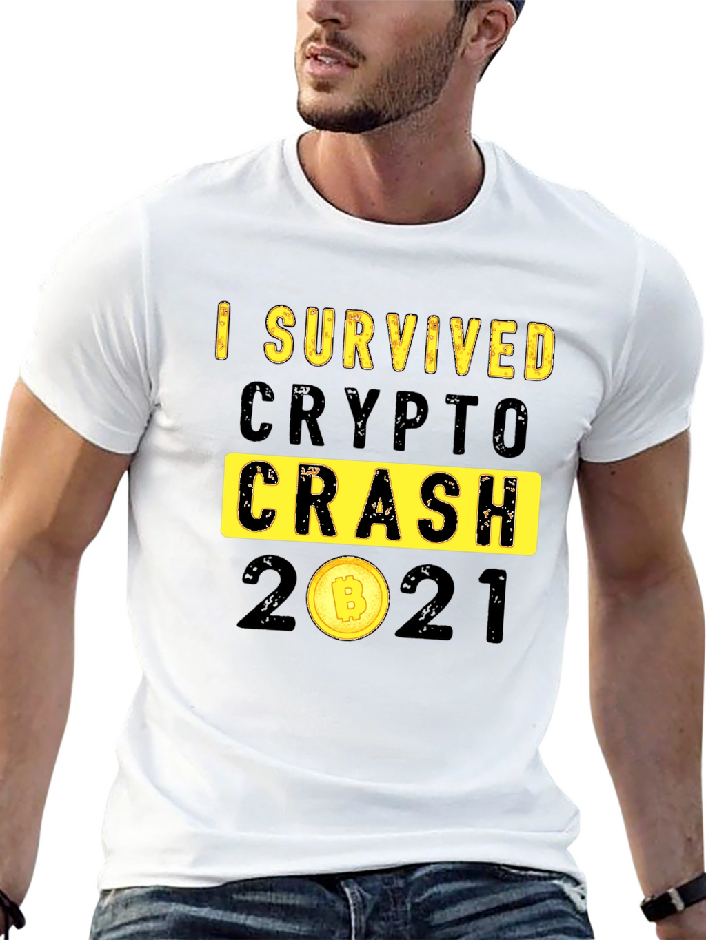 I Survived Crypto Crash 2021 Graphic T-Shirt