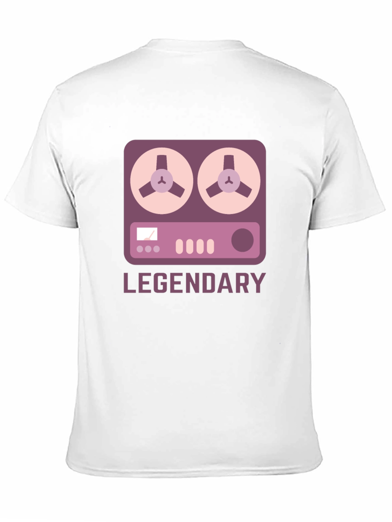 Legendary Reel-to-Reel Tape Deck Graphic T-Shirt