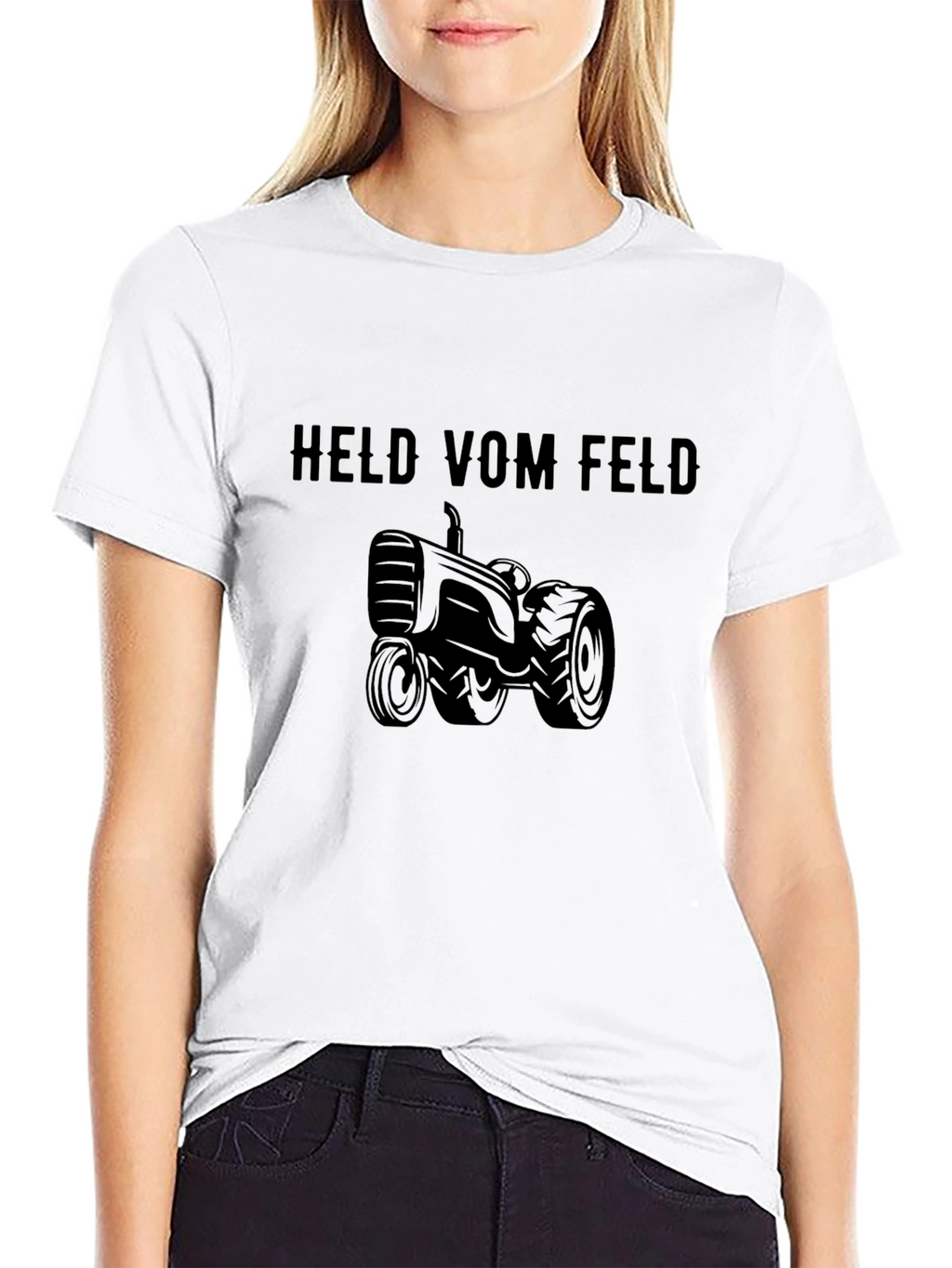 Held Vom Feld Black Tractor Graphic T-Shirt