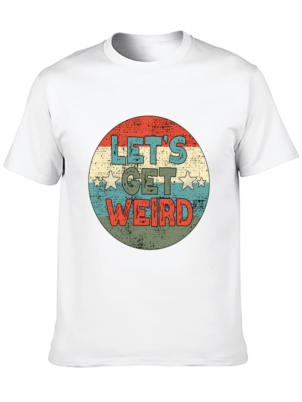 Lets Get Weird Retro Graphic Tee