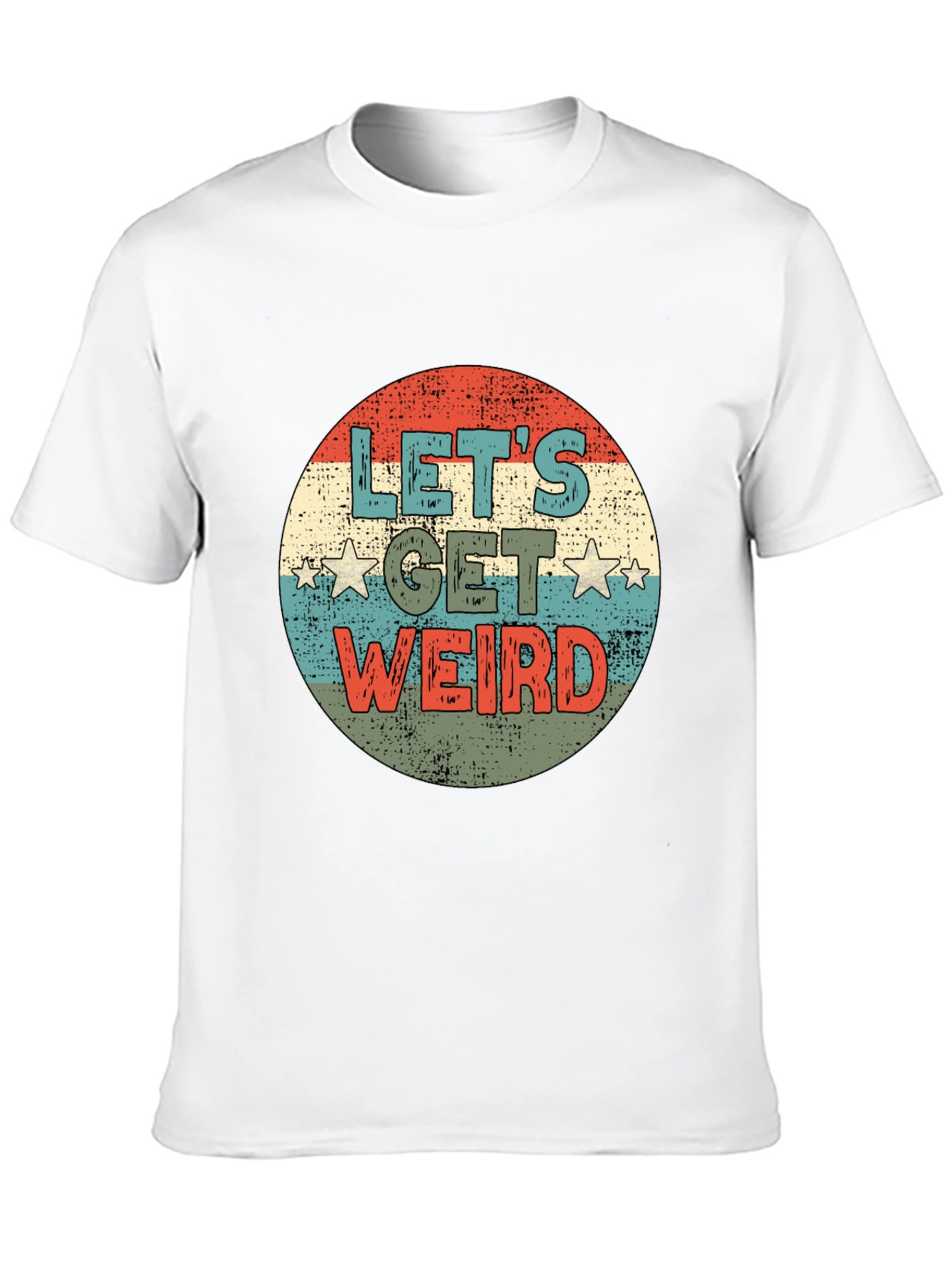 Lets Get Weird Retro Graphic Tee