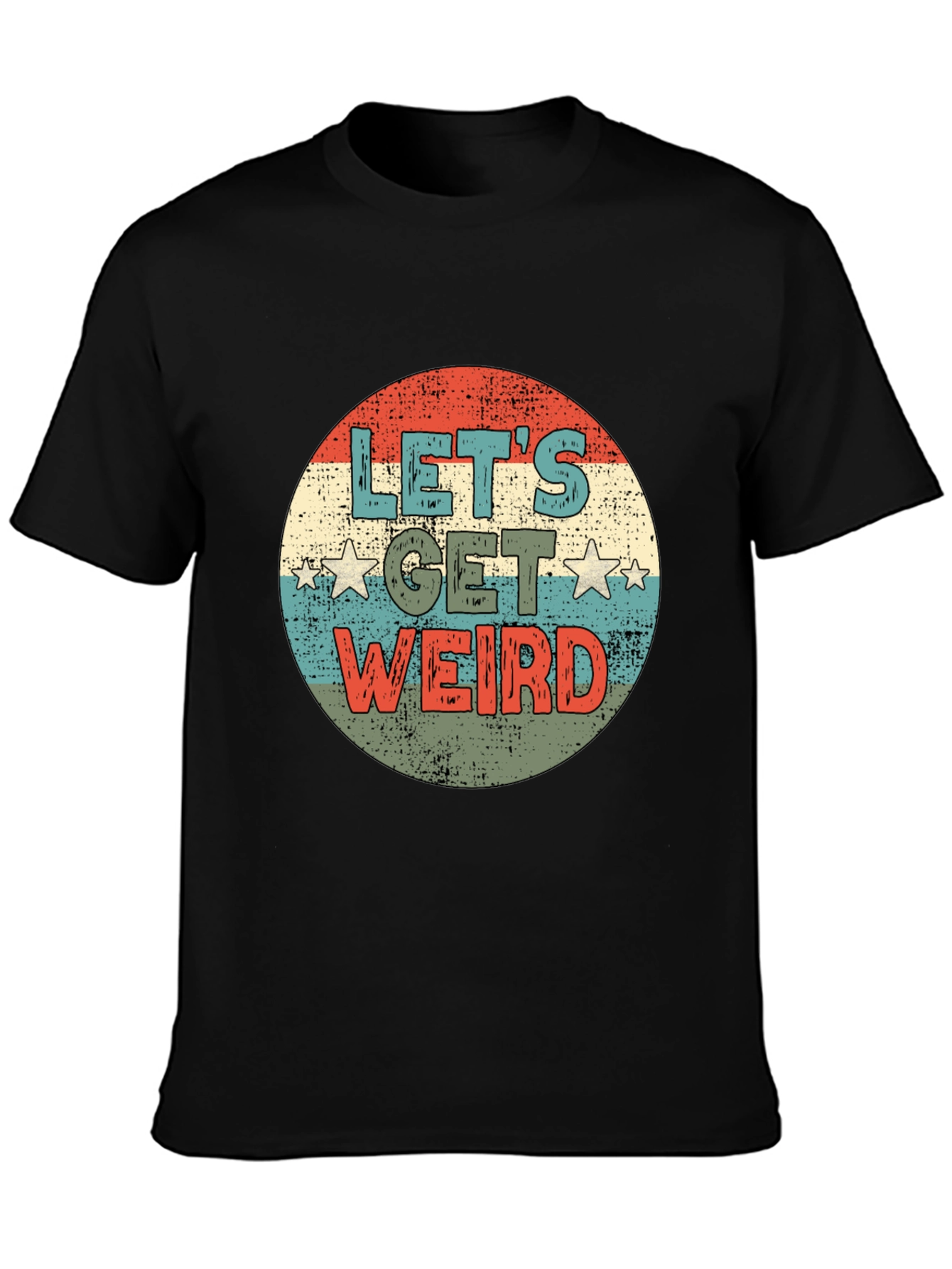 Lets Get Weird Retro Graphic Tee