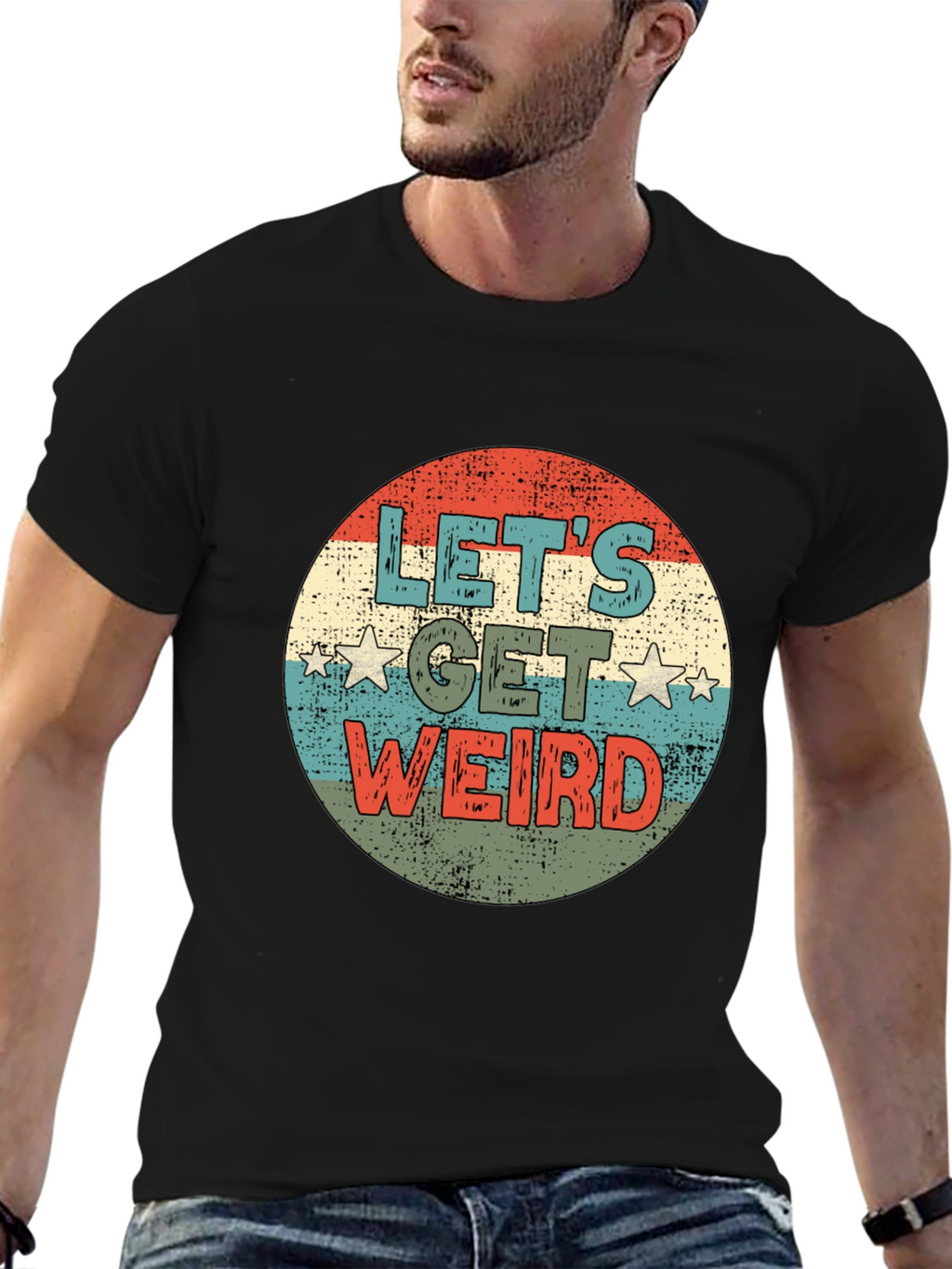 Lets Get Weird Retro Graphic Tee